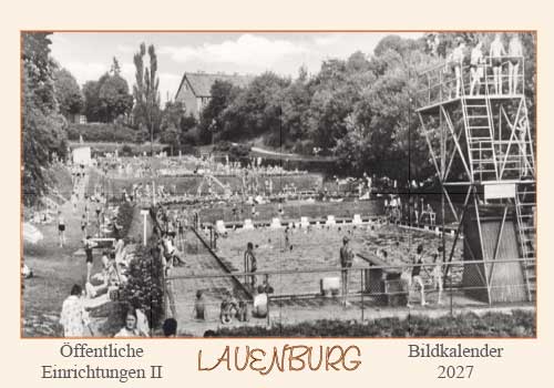 Wandkalender 2027, Titelblatt. Freibad.