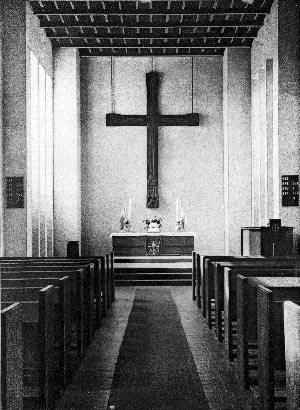 Wohltorf, Kirche innen 1959
