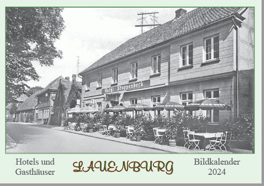 Wandkalender 2024, Titelblatt. Ehemaliges Hotel "Stappenbeck" an der Alten Wache.
